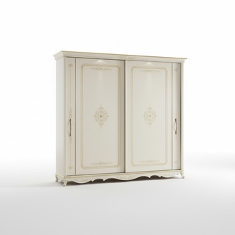 Bedroom wardrobe wooden wardrobes closet white Mobilificio New