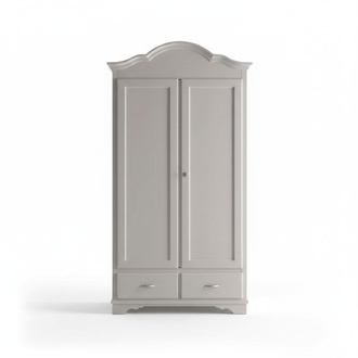 Bedroom Wood Wardrobe White Closet Style Classic Furniture