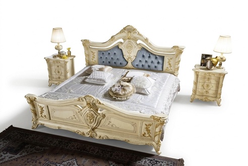 Beds Chesterfield Furniture Leather Bedroom Hotel Baroque Classic Bed Luxury