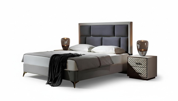 Beds Furniture Sleep Hotel Double Luxury Bedroom Bed Design Cushion Velvet New