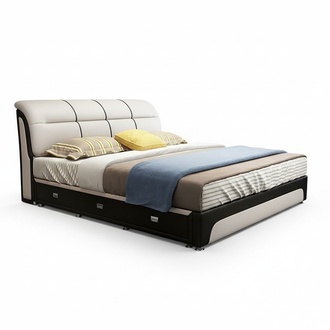 Beds Upholstery Textile Modern Wood Bedroom New Double Chester Bed Bed