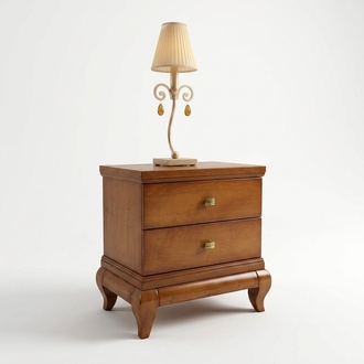 Bedside Table 2 Drawers Side Table Nightstand Chest of Drawers Console Wood