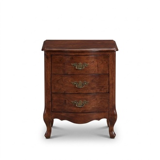 Bedside Table Luxury Wooden Bedside Tables Table Consoles Classic Style Brown