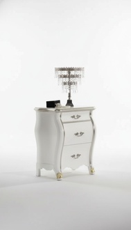 Bedside Cabinet with 3 Drawers Wooden Cabinet Design Classic New
