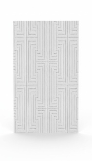 Beige carpet short pile geometric design abstract look 3D effect rugs