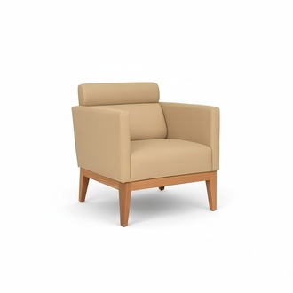 Beige club armchair Relax 1-seater designer armchair living room seat new