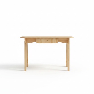 Beige Desk Designer Computer Table Luxurious Robust Office Furniture