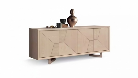 Beige sideboard Contemporary chest of drawers Designer sideboard Holy Möbel Living room