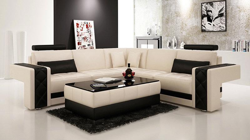 Leather sofa couch living room corner sofa corner set design modern sofa L6010B