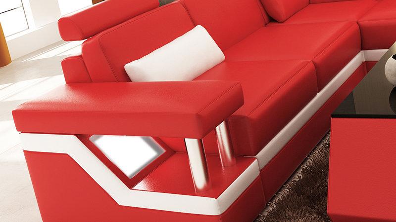 Leather Sofa Living Area Corner Sofa Corner Set Design Modern Sofa L6002