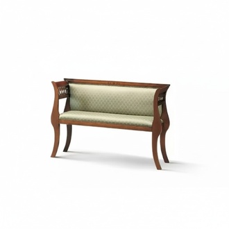 Bench Classic Designer Seating Living Room Upholstered Bench Brown