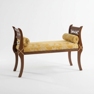 Bench Seating Furniture Textile Bench Luxury Furniture Classic upholstered bench