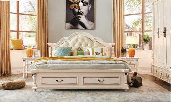 Wooden bed bed design luxury double hotel beds bedroom 180x200 cm wood