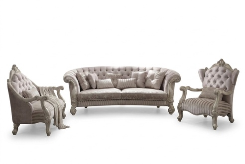 Big Sofa Couch Upholstery Set 4+1 Seater Textile Sofas Couches Chesterfield new