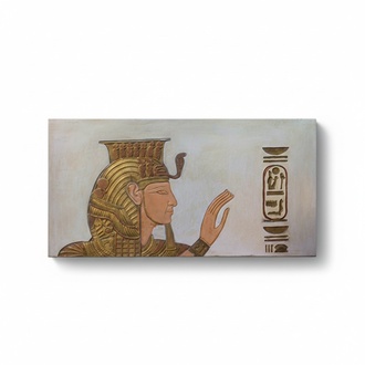 Decorative picture designed as an ancient egyptian picture with hieroglyphs 72x50cm O11