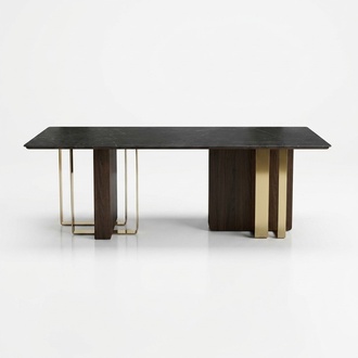 Black designer dining table dining room furniture table luxury wooden tables 240x100