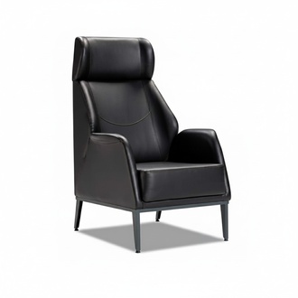 Black leather armchair designer office chair executive chair elegant furniture new