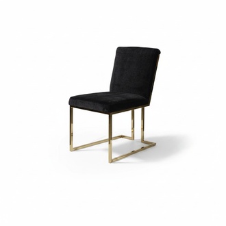 Black Stainless Steel Chair Metal Chair Dining Room Designer Upholstered Chairs