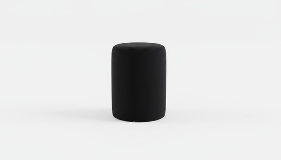 Black stool living room polyester upholstered stool luxury