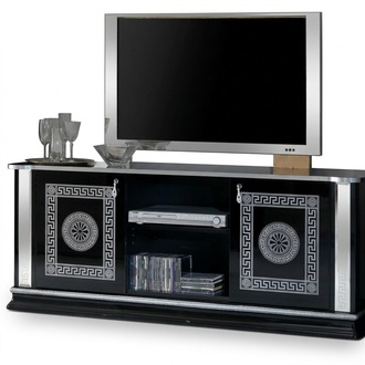 Black TV Table RTV Cabinet Lowboard Furniture TV Table Design TV Cabinet