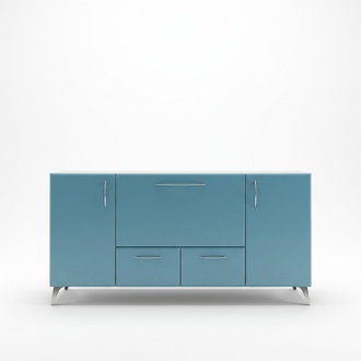 Blue Sideboard Luxury Living Room Wall Units Furnishings Chests of Drawers