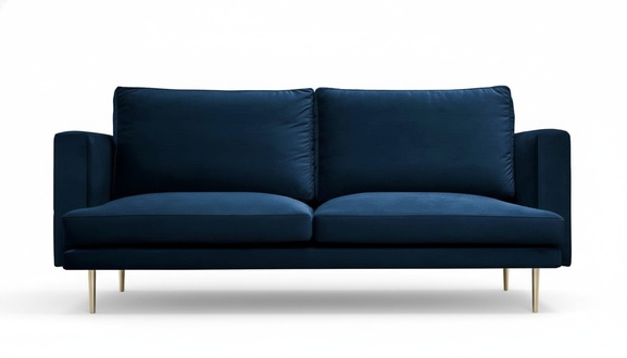 Blue Sofa Three-Seater Living Room Design Couches Upholstered Sofas Italian Furniture