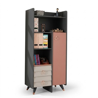 Bookshelf Cabinets Setra Bookcase Living Room Wall Shelf