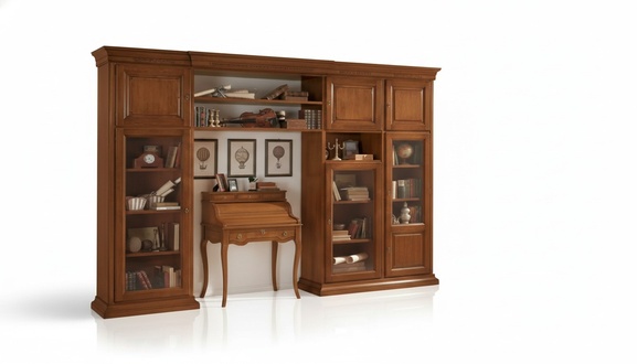 Books Shelf Brown Cabinet Bookcase Italian Furniture Shelves