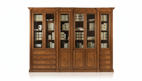 Bookshelf Brown Showcase Cabinet Bookcase Bookcase Shelves