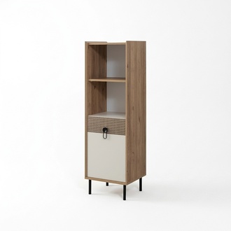 Bookshelf Cabinet Office Shelf Wood Wooden Cabinet Brown Children\'s Room