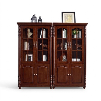 Bookcase Display Cabinet Shelf Wood Cabinet Bookcase