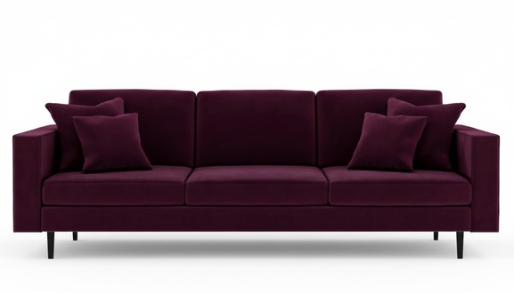 Bordeaux wine red fabric living room sofas Italian furniture design couches upholstery