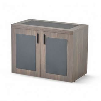 Brown-Black Sideboard Designer Home Office Cabinet File Cabinet