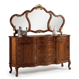 Braun chest of drawers dressing table dressing table dressing table mirror 7 drawers new