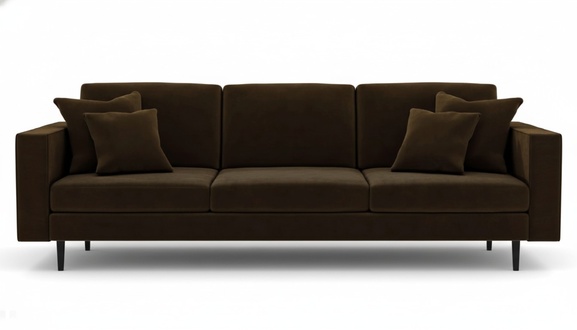 Braun four-seater sofa fabric living room design couches upholstered sofas new creative