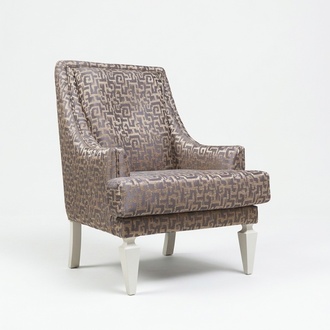 Brown living room armchair designer hotel single seater lounge furniture