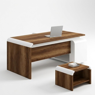 Brown Office Desk Study Furniture Corner Desks