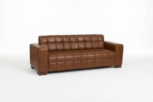 Brown three seater luxury sofa office furniture office arrangement
