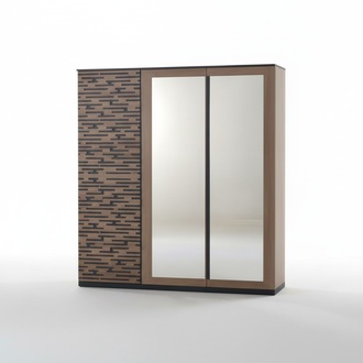 Brown wooden cabinet in an elegant design