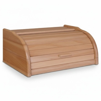 Beech bread box 40 cm Bread box roll-up box Bread roll-up flap Real wood casket