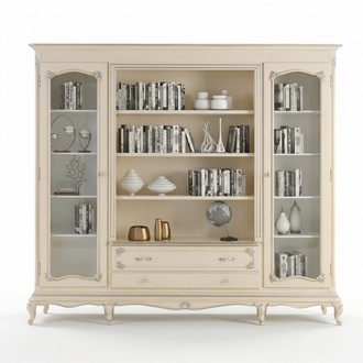 Books Cupboard Italian Furniture Shelf Wood Cabinets Shelves Display Cabinet Sideboard