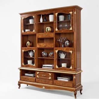 Bookshelf brown Display Cabinet Bookcase Display Cabinet Bookshelf Shelves