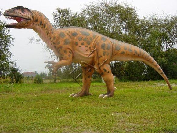 Massive dinosaur figure decorative sculpture statue 600cm length