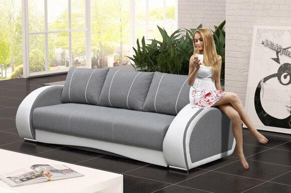 Folding Sofa 3-Seater Sleeping Function + Bed Drawer Couch Sofa Set