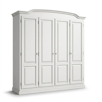 Closet Bedroom Wood White Wardrobe Classic Designer
