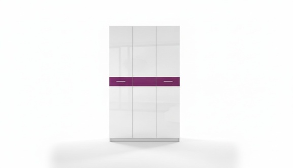 Wardrobe cupboards wardrobe high gloss wardrobes children\'s room purple new