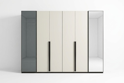 Wardrobe Designer Wardrobe with Mirror Bedroom Luxury Furniture Wood New