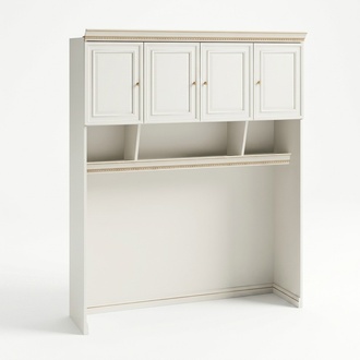 Cabinet element wardrobe with niche for stool walk-in wardrobes