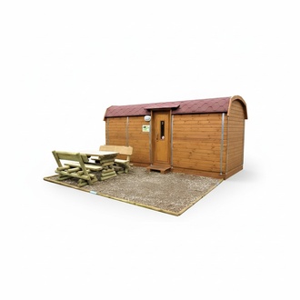 Camping house holiday home tiny prefab house wooden house 230x480cm barrel house