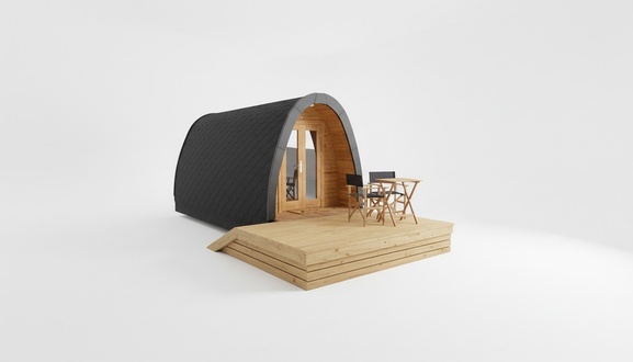 Camping house weekend house garden house cabin round cabins wood 2.40x4.80